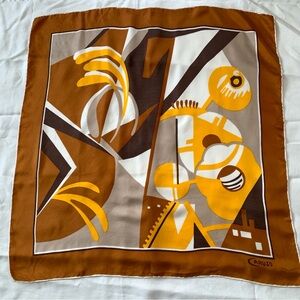 Vintage Caruso Abstract Silk Scarf